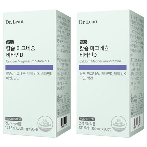 닥터린 WCS 칼슘 마그네슘 비타민D 121.5g, 90정, 2개