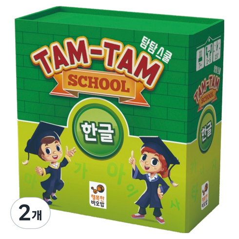 행복한바오밥 탐탐 스쿨 한글 학습 보드게임, 2개