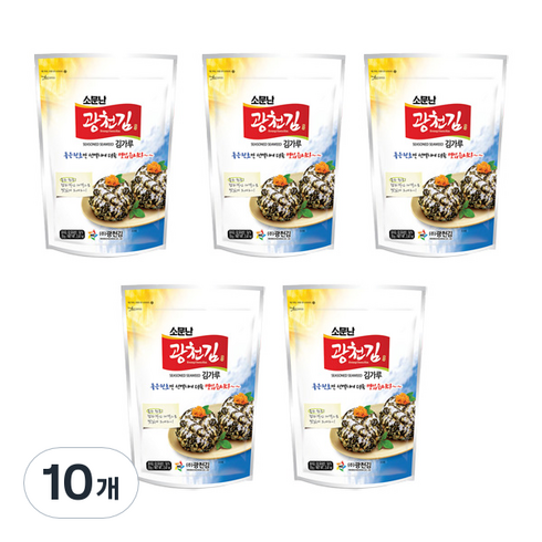 광천김 소문난 김가루, 70g, 10개