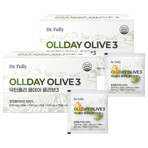 닥터풀리 올데이 올리브3, 2박스, 72정