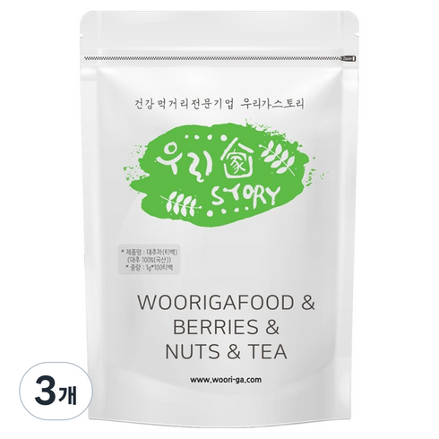우리가스토리 대추차, 1g, 100개입, 3개