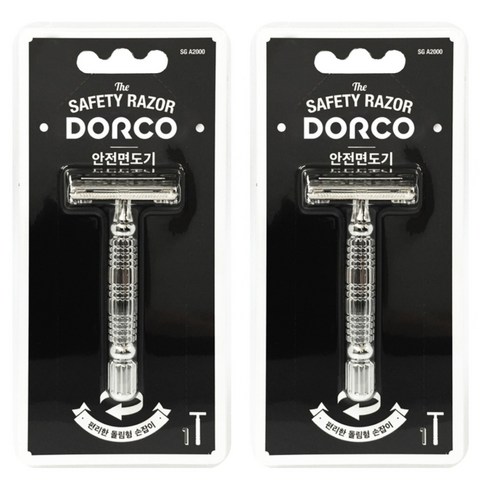 도루코 안전 면도기, 1개입, 2개