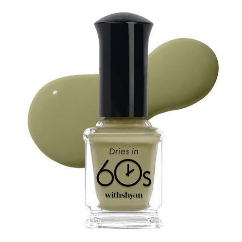 위드샨 60초 매니큐어, M020실크카키, 9ml, 1개