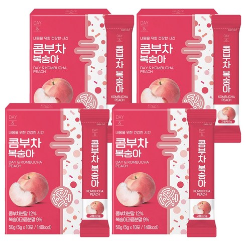 데이앤 콤부차 복숭아, 5g, 10개입, 4개