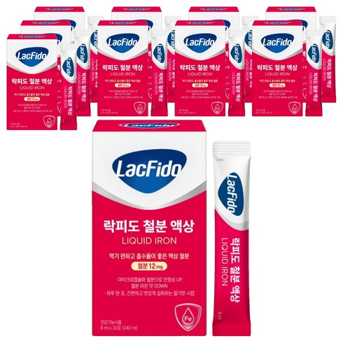 락피도 철분 액상 30포, 240ml, 10개