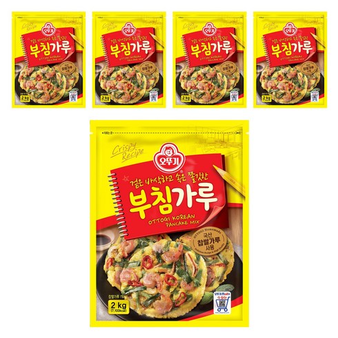 오뚜기 부침가루, 2kg, 5개