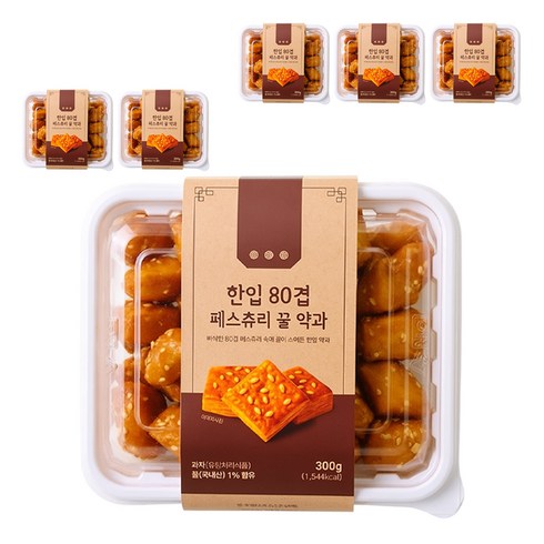 한입 80겹 페스츄리 꿀약과, 6개, 300g