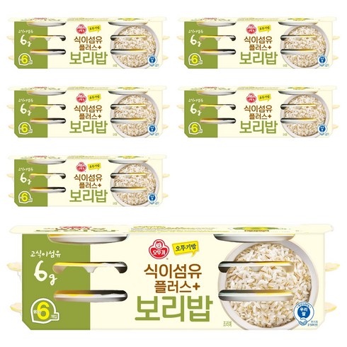 오뚜기 식이섬유플러스 보리밥, 130g, 36개