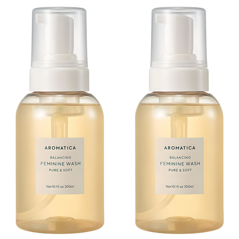 [비건라이프] 아로마티카 퓨어 앤 소프트 여성청결제, 300ml, 2개