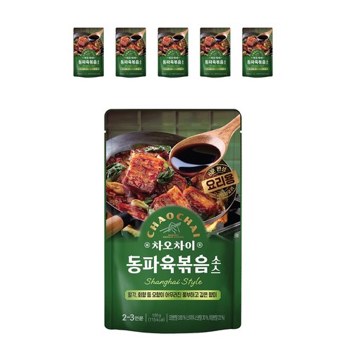차오차이 동파육볶음 소스, 100g, 6개