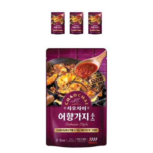 차오차이 어향가지 소스, 100g, 4개