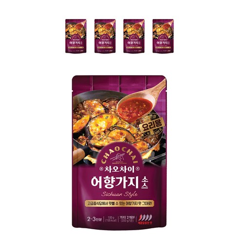 차오차이 어향가지 소스, 100g, 5개