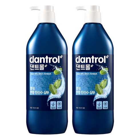 댄트롤 쿨링 멘톨 탄산수 샴푸, 820ml, 2개