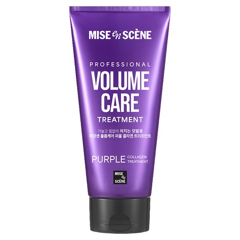 미쟝센 볼륨케어 퍼플 콜라겐 트리트먼트 프루티 플로럴향, 1개, 330ml