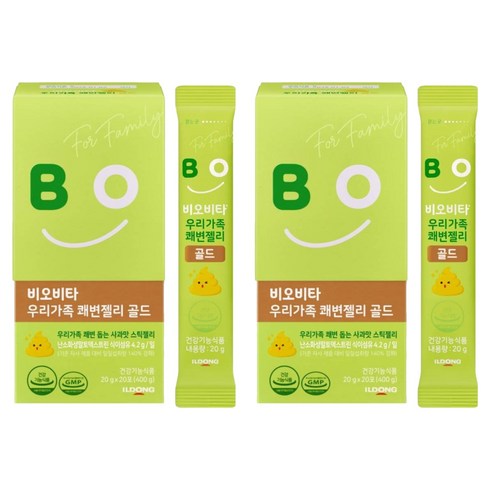 비오비타 우리가족 쾌변젤리 골드, 400g, 2개