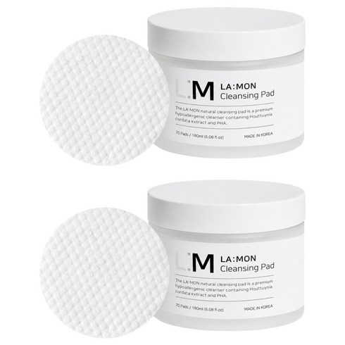 라몽 약산성 네츄럴 클렌징 패드 70p, 180ml, 2개