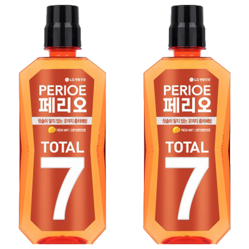 페리오 토탈 7 가글 마일드 시트러스, 760ml, 2개