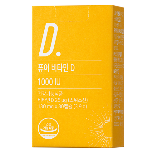 뉴트리모어 퓨어 비타민 D 1000 IU 3.9g, 30정, 1개