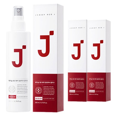 제이숲 레드제이 힐링픽서 플러스 헤어스프레이, 200ml, 3개