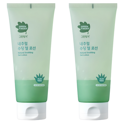 그린핑거 내추럴 수딩 젤 로션, 150ml, 2개
