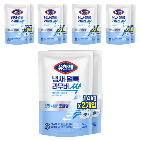 유한젠 냄새얼룩리무버 분말, 1.4kg, 1개입, 10개