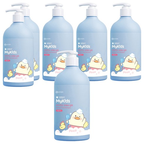 그린핑거 마이키즈 산리오 에디션 프레쉬 샴푸 시나모롤, 500ml, 6개