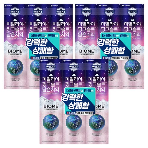히말라야핑크솔트 담은 바이옴 잇몸 구취전문 치약, 160g, 9개