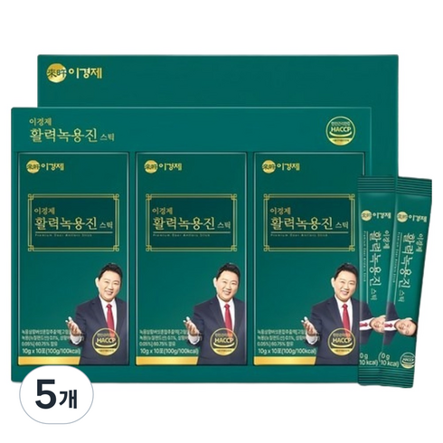 래오이경제 활력녹용진 스틱 30p, 300g, 5개