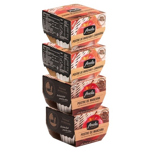 아넬라 생과일 디저트 스타트 C 패키지 100g x 2p x 2종 세트, 혼합맛(사과,당근), 2세트