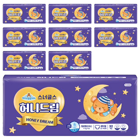 스너글스 허니드림 팬티형 기저귀 남녀공용, 점보형(2XL), 288매