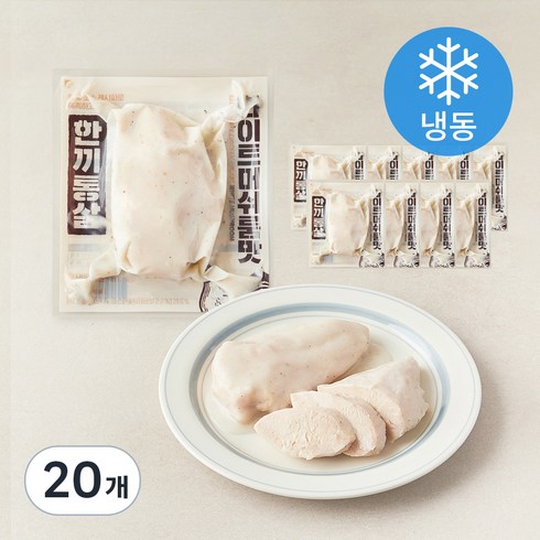 한끼통살 닭가슴살 화이트머쉬룸 (냉동), 100g, 1개입, 20개