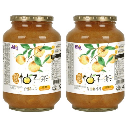 다미즐 봉밀 유자차, 2kg, 1개입, 2개