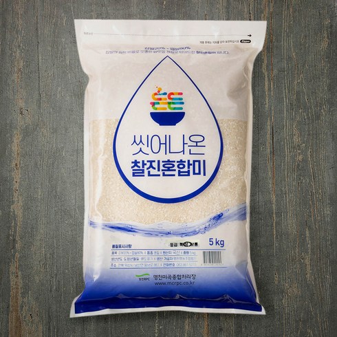 명천 씻어나온 찰진 혼합미, 5kg, 1개
