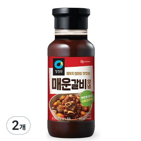 청정원 매운갈비 양념, 500g, 2개