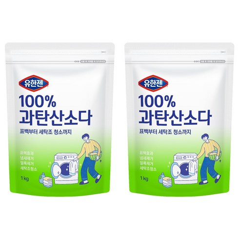 유한젠 100% 과탄산소다, 1kg, 2개