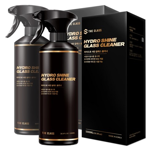 더클래스 하이드로 샤인 글래스 클리너 유리세정제, 500ml, 2개