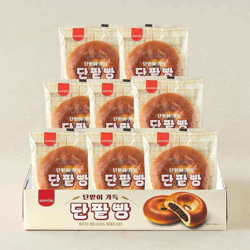 에스피씨삼립 단팥이 가득 정통 단팥빵, 85g, 1개, 8개입