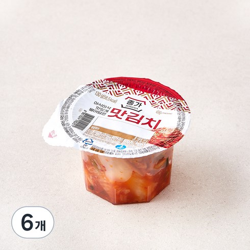 종가 맛김치 미니컵, 130g, 6개