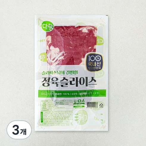 다향 오리로스 구이용 (냉장), 1kg, 3개