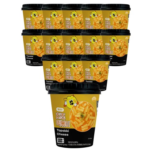 농가식품 멜로우빈 옐리치즈 떡볶이, 115g, 14개