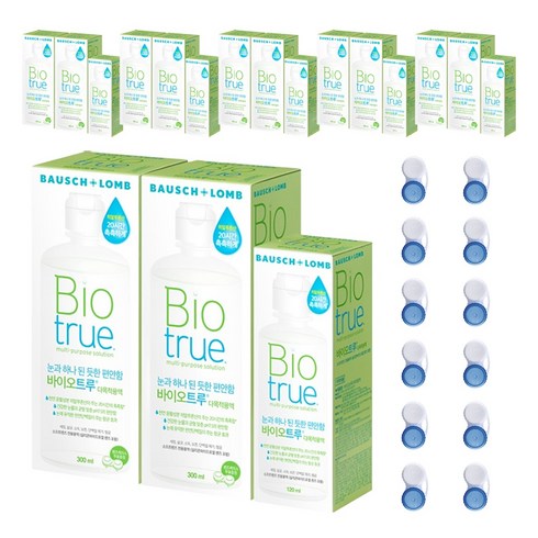 바이오트루 다목적용액 300ml 2p + 120ml + 렌즈케이스 2p, 720ml, 6세트