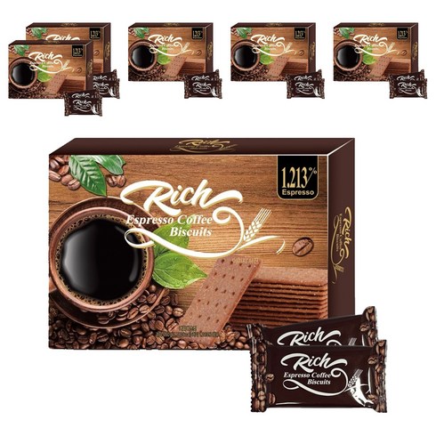 리치 에스프레소 커피 비스킷, 6개, 350g