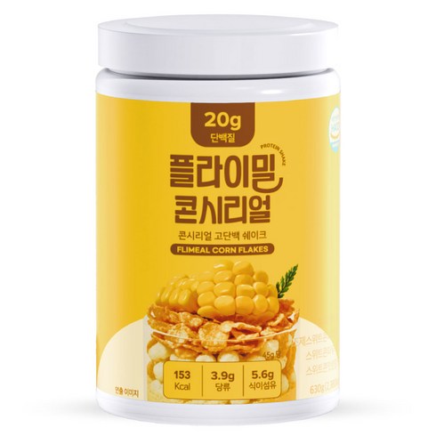 플라이밀 콘시리얼 고단백 단백질 쉐이크, 630g, 1개