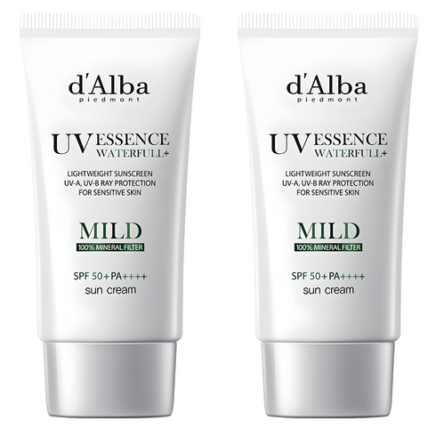 달바 워터풀 마일드 선크림 SPF50+ PA++++, 50ml, 2개