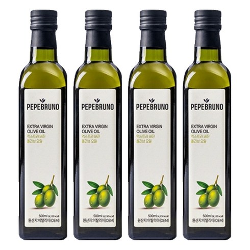 페페브루노 엑스트라버진 올리브오일, 500ml, 4개