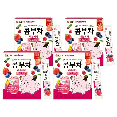 담터 포켓몬 콤부차 세븐베리, 5g, 30개입, 4개