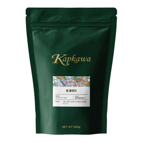 캅카와 샘 블렌드, 홀빈(분쇄안함), 500g, 1개