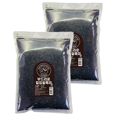 싱싱잡곡 부드러운 칼집 찰흑미, 800g, 2개
