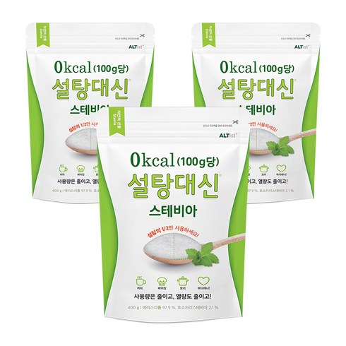 설탕대신 스테비아, 400g, 3개