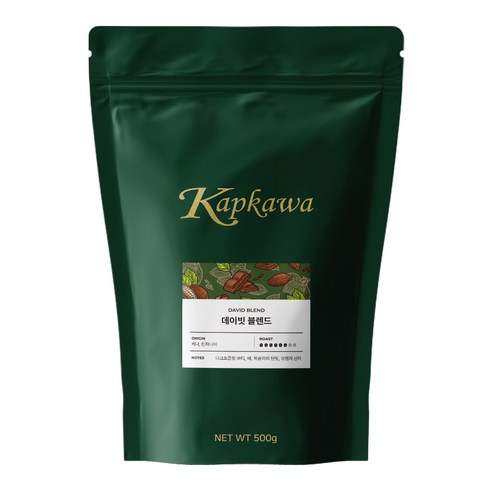 캅카와 데이빗 블렌드 원두, 500g, 1개